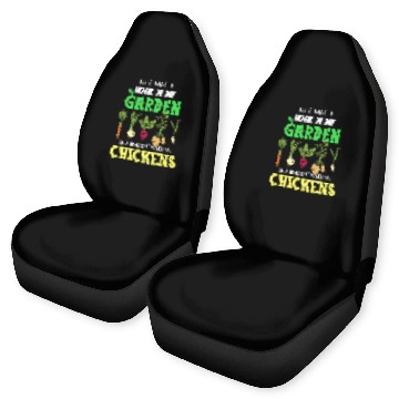 Discover Chicken Pet Work in My Garden and Hangout with My 1 Baseball Tees Car Seat Covers
