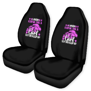 Discover Funny Semi Truck Driver Female Trucker Car Seat Covers