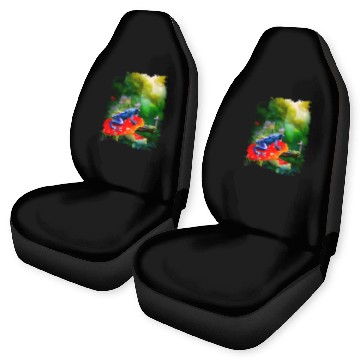 Discover Frog Pet Poison Dart Arrow Frog On The Mushroom Car Seat Covers