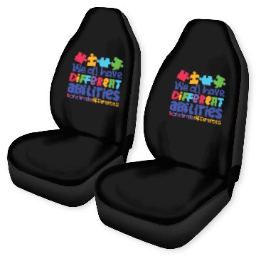 Discover Autism Puzzle We All Have Different Abilities Neurodiversity Autism Mom Baseball Tees Car Seat Covers