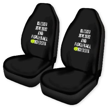 Discover Sport Pickleball Funny BLESSED STRESSED PICKLEBALL OBSESSED Zip Car Seat Covers