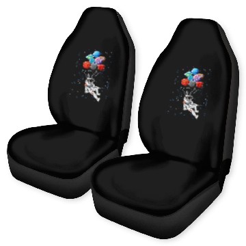 Discover Astronaut Job Floating Astronaut Balloon Galaxy Futuristic Outer Space Car Seat Covers