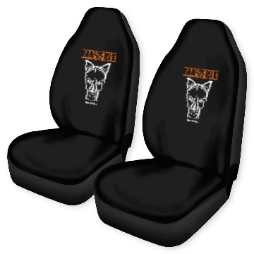 Discover Rhino Pet Head Back Motif Solid Orange Gym Fitness Workout Baseball Tees Car Seat Covers