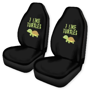Discover Turtle Pet I Like Turtles Animal Turtle Pet Lover Zip Car Seat Covers