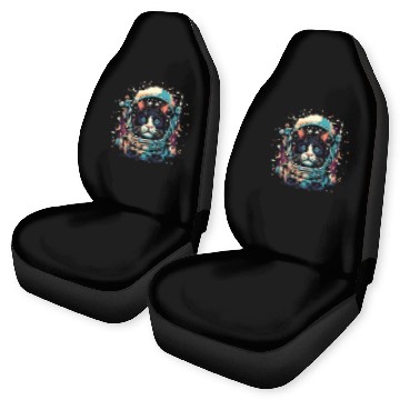 Discover Astronaut Job Cat or Funny Space Cat on Galaxy Cat Lover Baseball Tees Car Seat Covers