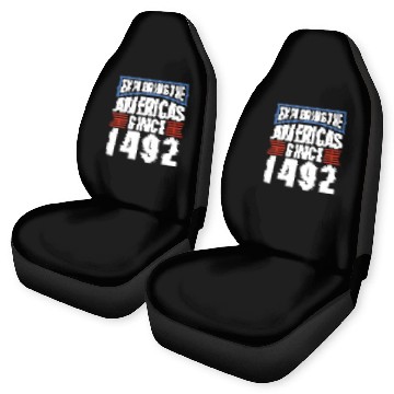 Discover 1492 Christopher Columbus Day 2 Baseball Tees Car Seat Covers