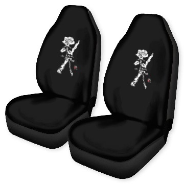 Discover Barbed Wire Blade and Rose Memento Mori Tattoo Graphic Car Seat Covers