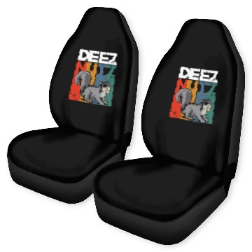 Discover Squirrel Pet Deez Nutz Nutcracker Squirrel Gopher Chipmunk Dees Nuts 2 Car Seat Covers