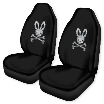 Discover Funny Easter Bunny Skull Crossbones Egg Hunt Easter Day Baseball Tees Car Seat Covers