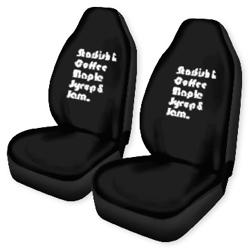 Discover Coffee Fun Starfish Coffee Maple Syrup Jam 1 Baseball Tees Car Seat Covers