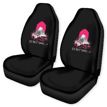 Discover Climber Denali Mountain Mountaineer Hike Alaska Trail Car Seat Covers