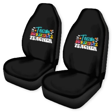 Discover Substitute Teacher 4 Baseball Tees Car Seat Covers
