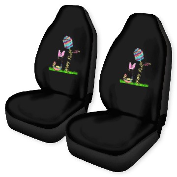 Discover Easters for Women black cats Bunny Easter Egg Girls Men Car Seat Covers