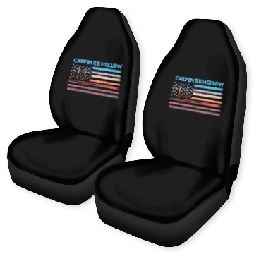 Discover vintages Sunset American Flag Carpenter Hollow Pennsylvania Car Seat Covers