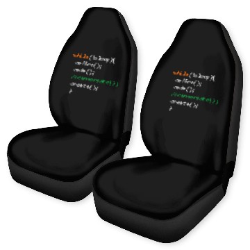 Discover Coffee Fun Code Create Computer Science Programming Geek Car Seat Covers