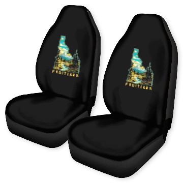 Discover Fruitland Idaho State Outdoor Nature Graphic Zip Car Seat Covers