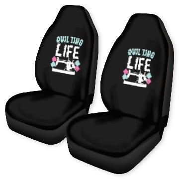 Discover Quilting Life Sewing Machine Fabric Patchwork Handcrafts Baseball Tees Car Seat Covers