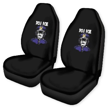 Discover Poe Poe Police Funny Edgar Allan Poe Car Seat Covers