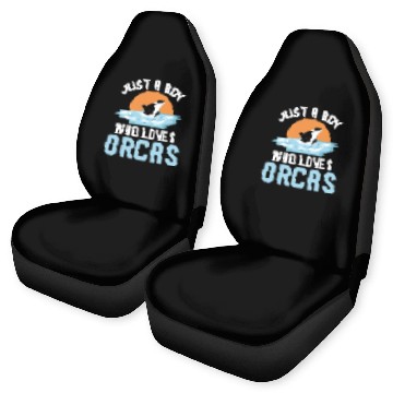Discover Killer Whale Lover Ocean Animal Lover Just A Boy Orca Car Seat Covers