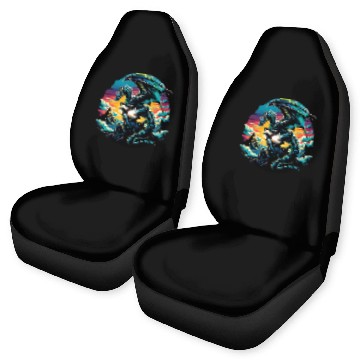 Discover Dragon Pet Dawn Watcher The Dragon s Sunrise Vigil Zip Car Seat Covers