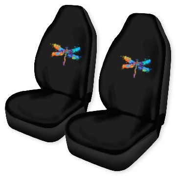 Discover Colorful Aesthetic Boho Dragonfly Gift for Dragonfly Love Car Seat Covers