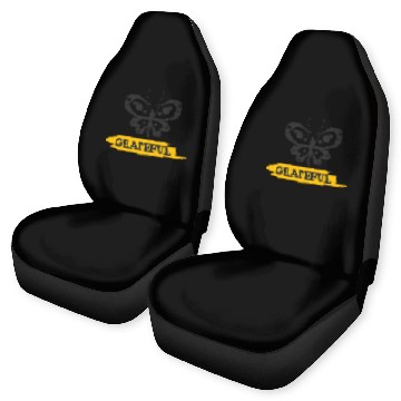 Discover Butterfly Grateful Baseball Tees Car Seat Covers