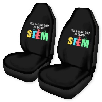 Discover A Good Day To Learn Stem Science Technology Engineering Math Zip Car Seat Covers