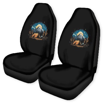 Discover vintages Camping Nature Outdoors Wilderness Wanderlust 203 Car Seat Covers