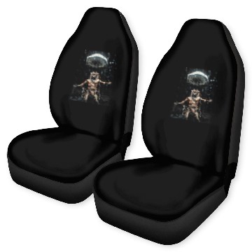 Discover Alien UFO Native American Indian Encounter Graphic Art 1 Car Seat Covers