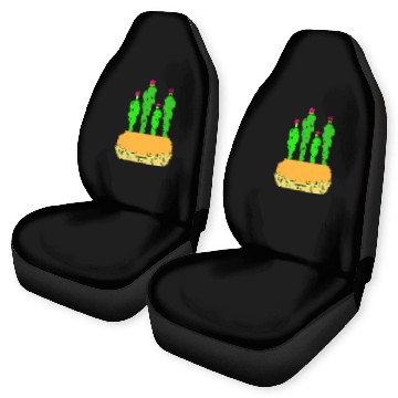 Discover Delicate Melon Pot Cacti Car Seat Covers