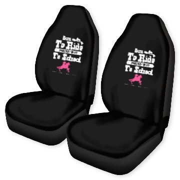 Discover Forced To Go To School Ride Western Barrel Racing Car Seat Covers