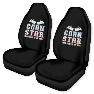 Discover Lacrosse Gift Corn Star 2Your Hole Is My Goal Funny Cornhole Car Seat Covers