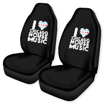 Discover I Love Chicago House Music 2EDM DJ Car Seat Covers