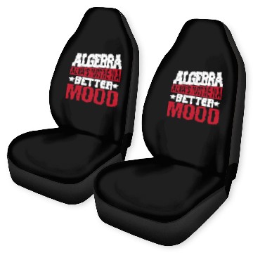 Discover Formulas Math Teacher Algrebra Baseball Tees Car Seat Covers