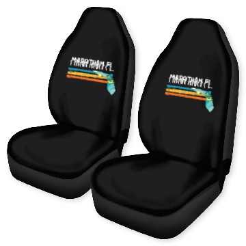 Discover Florida Keys Marathon Island Vacation vintages Retro Car Seat Covers