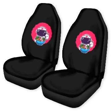 Discover Astronaut Eats Ramen Anime Space Baseball Tees Car Seat Covers