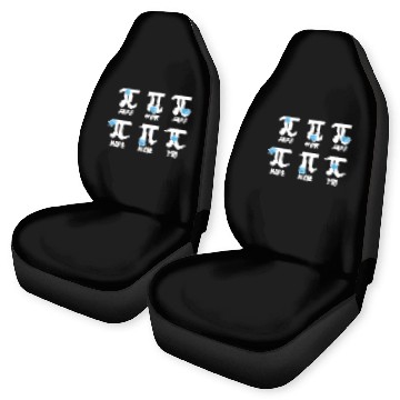 Discover Pi Day Pi Wearing Wrong Facemask Math Mathematics Car Seat Covers