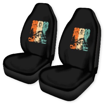 Discover Cabin Periodic Table Elements Mountain House Cabin Camping Baseball Tees Car Seat Covers
