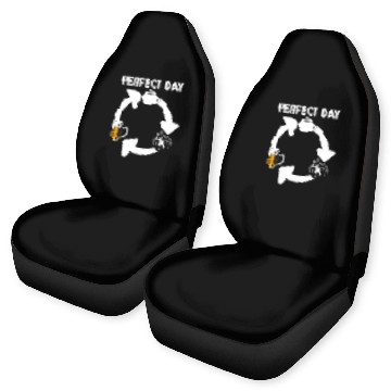 Discover Forest Forestry Worker Beer Forester Zip Car Seat Covers