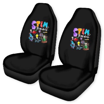Discover Steminist STEM Teacher Science Technology Engineering Math 24 Baseball Tees Car Seat Covers