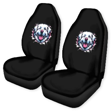 Discover Great Pyrenees Breaking Through Car Seat Covers