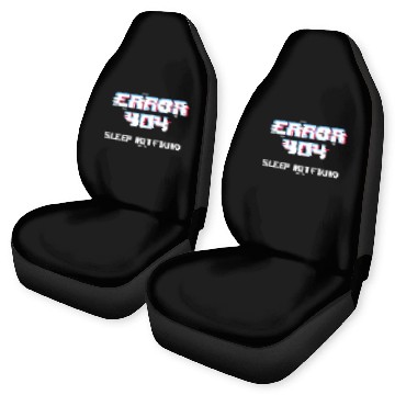 Discover Error 404 Sleep Not Found Funny Networking Computer Technici Baseball Tees Car Seat Covers