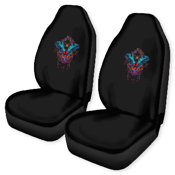 Discover Magic Butterfly over Mandala Baseball Tees Car Seat Covers