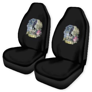Discover Nevermore Edgar Allen Poe Halloween Crow Trendy Fun Zip Car Seat Covers
