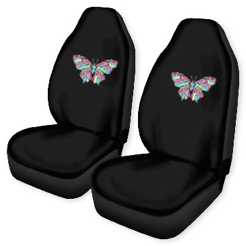 Discover Pastel Butterfly Moth Lavender Blue Yellow Mint Green Pink Car Seat Covers