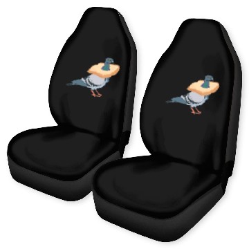 Discover Pigeon In Bread Car Seat Covers