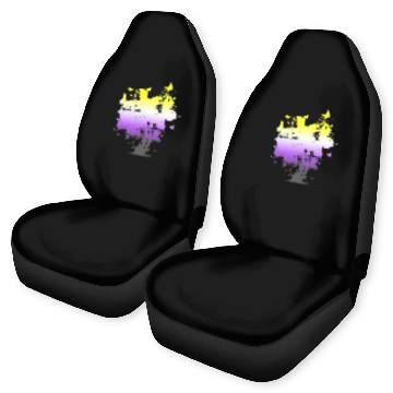 Discover Non Binary Butterfly Tree Non Binary Flag Nonbinary Pride Car Seat Covers