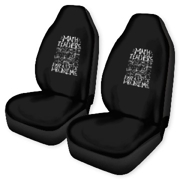 Discover Mens Math Teacher Baseball Tees Car Seat Covers
