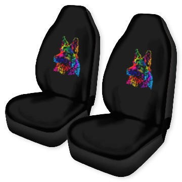 Discover Rainbow German Shepherd Designer Car Seat Covers