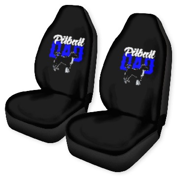 Discover Pitbull Dad Baseball Tees Car Seat Covers